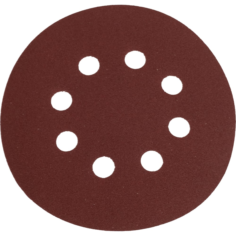 Изображение товара Круг шлифовальный перфорированный 125 мм 8 отверстий 180 зерно 100 шт РОСОМАХА