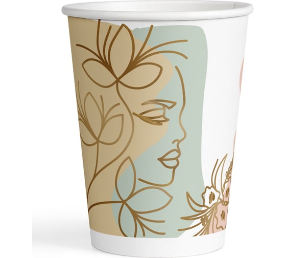 Изображение товара Набор бумажных стаканов ND Play Цветы - 2, 6 шт, 250 мл 302975