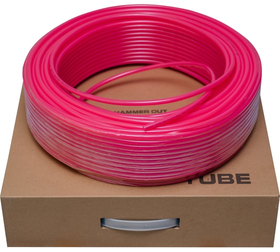 Изображение товара Трубка пневматическая PU98 6-4 мм, 200 м, розовый NBPT 59111