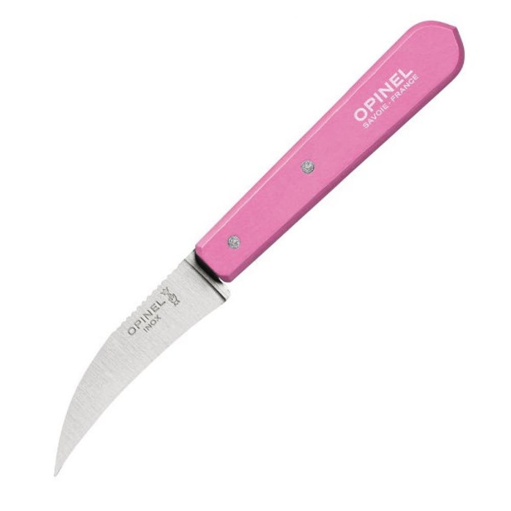 Купить Столовый нож opinel №114, деревянная рукоять, блистер, нержавеющая сталь, розовый 002037