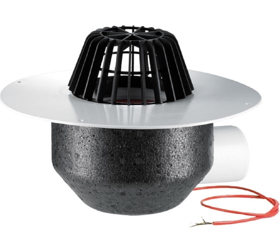 Изображение товара Кровельная воронка с электрообогревом HL для ПВХ-мембран, гор. выпуск DN110 HL 64.1P/1