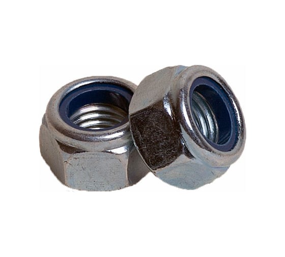 Изображение товара Гайка с контрящим кольцом КРЕП-КОМП нержавейка DIN985 А2 м12 20шт гсн12мф