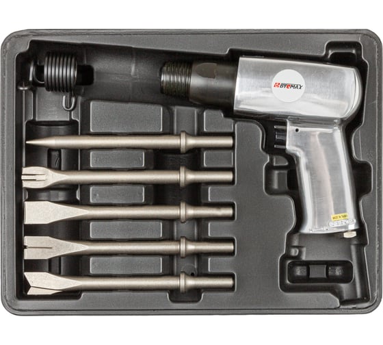 Изображение товара Пистолетное пневмозубило в наборе с зубилами Byemax BG-2711PSR