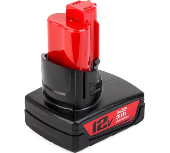 Изображение товара Аккумулятор для Milwaukee TopOn 12 V 3.0 Ah (Li-Ion) PN: 48-11-2401 TOP-MIL-12-3.0