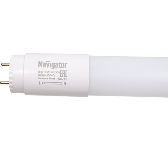 Изображение товара Лампа Navigator NLL-T8-30-230-4K, аналог 58Вт, 1500 мм 71298