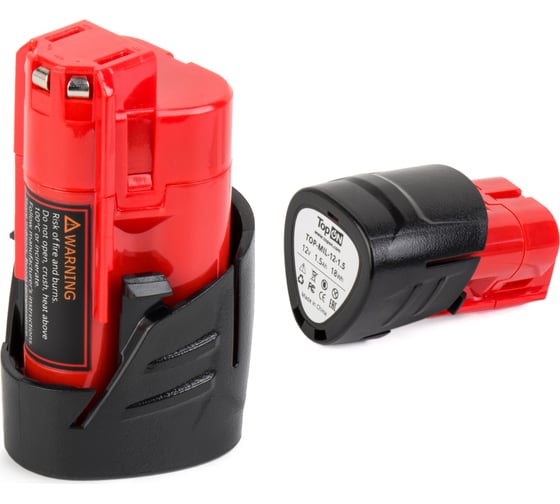 Изображение товара Аккумулятор для Milwaukee TopOn 12 V, 1.5 Ah, (Li-Ion) PN: 48-11-2401 TOP-MIL-12-1.5