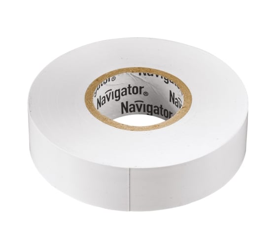 Изображение товара Изолента Navigator NIT-B15-10/WH белая 71228