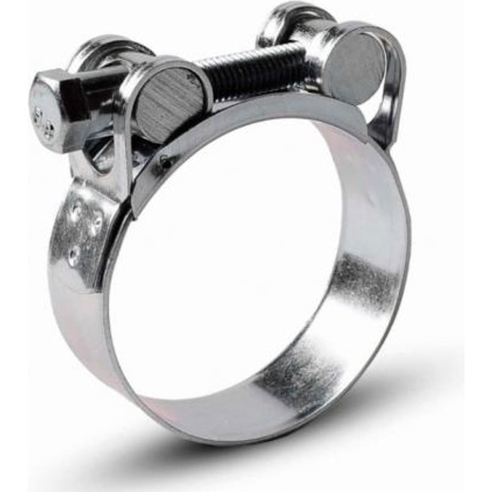 Изображение товара Оцинкованный силовой шарнирный одноболтовый хомут w1 19-21 мм