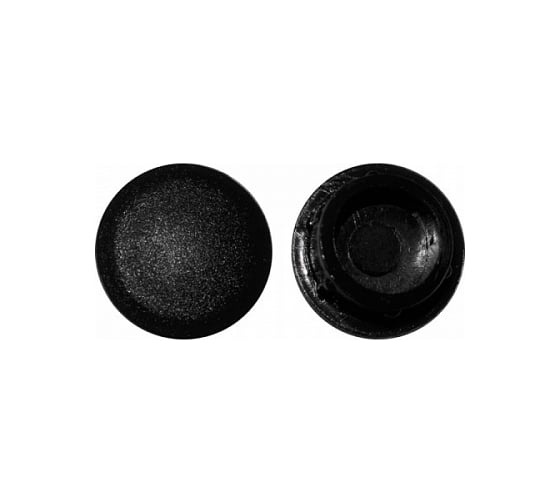 Изображение товара Заглушка под отверстие КРЕП-КОМП 12мм, черный 1000шт зпр12 черный