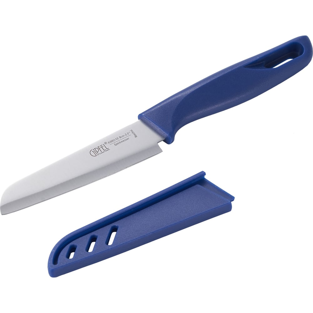 Изображение товара Универсальный нож SORTI 9 см в чехле из стали X30CR13 и пластика