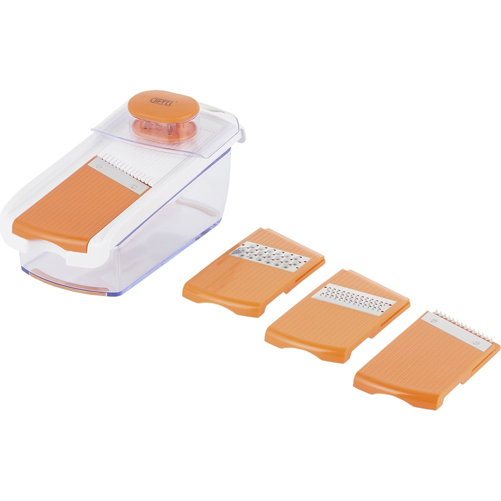 Изображение товара Овощерезка SANA многофункциональная ручная с контейнером сменными ножами 28x11x9см