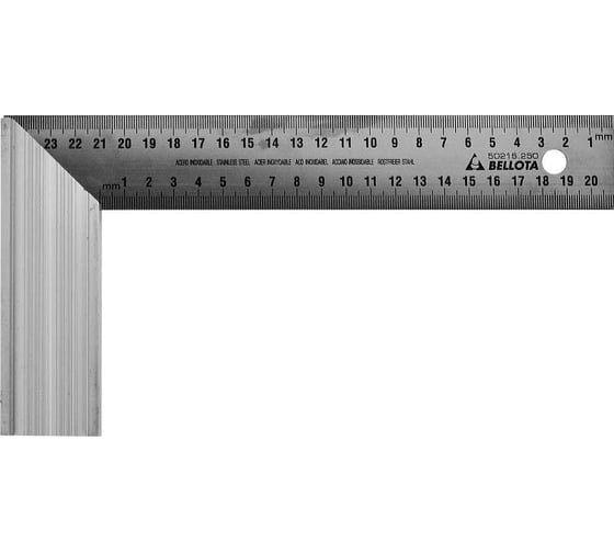Изображение товара Угольник Bellota 250мм нержавеющая сталь 50215-250