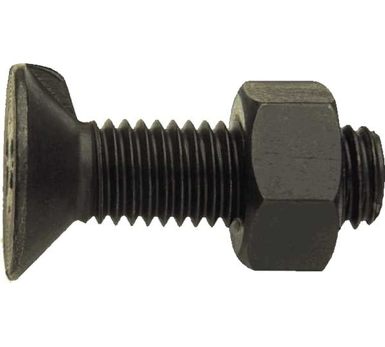 Изображение товара Болт ЦКИ мебельный DIN 604, м10x55, с гайкой, 4.6, б/п, 5 шт. 83441