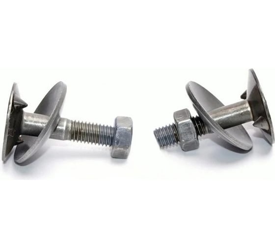 Изображение товара Болт ЦКИ DIN 15237 м10x30 с гайкой и шайбой, норийный, 3.6, б/п, 5 шт. 51117