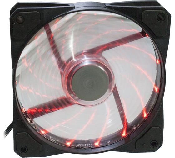 Изображение товара Вентилятор осевой EVERCOOL CLR12025LL12SA-RD 120x120x25 12В с красной подсветкой 2015959901