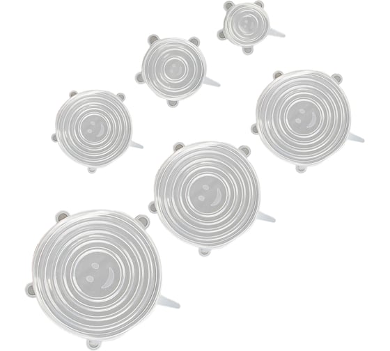 Изображение товара Набор силиконовых крышек Leomax 6 шт 203349-02