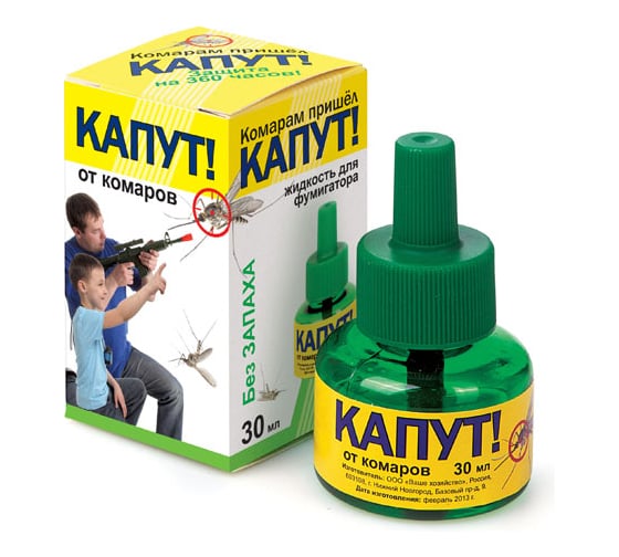 Изображение товара Жидкость от комаров Капут 30 мл 4607043201249