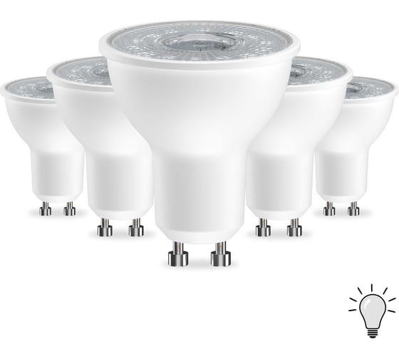 Изображение товара Светодиодная энергосберегающая лампа geniled GU10 MR16 9Вт 4000K 90Ra линза Софит 5 шт 01382_4000_5