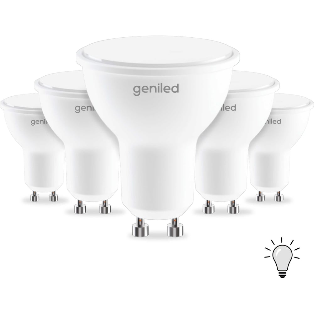 Изображение товара Светодиодная лампа GU10 MR16 9Вт 4000K 90Ra Софит 5 шт