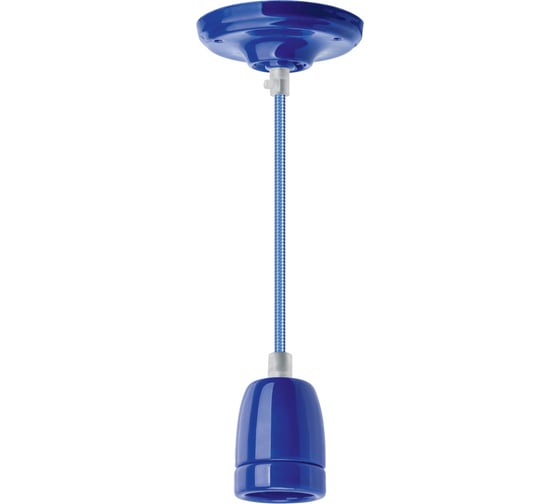 Изображение товара Светильник Navigator NIL-SF03-012-E27, 60Вт, 1м, керамика, синий 61532