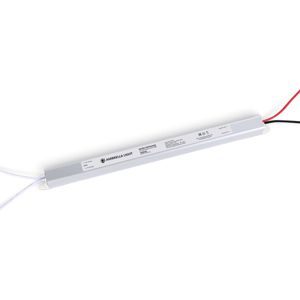 Изображение товара Блок питания ультратонкий Ambrella Light для светодиодных лент 24V 36W 1.5A IP20