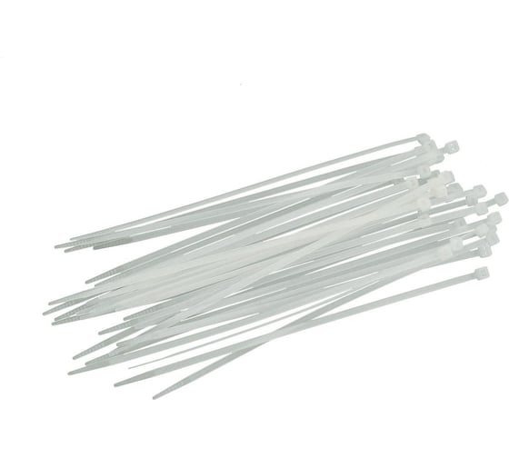 Изображение товара Хомуты Toolberg 9x550 мм, пластиковые, белые, 50 шт. 3900022 ЛА-00002424