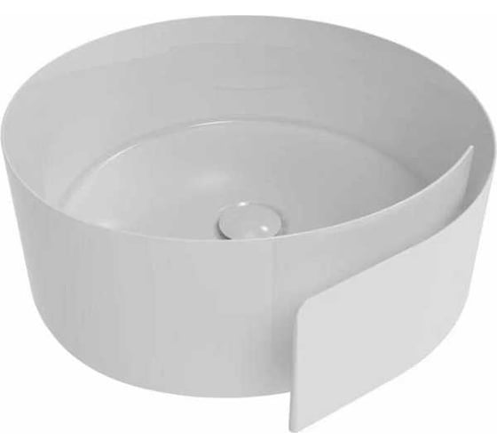 Изображение товара Раковина Flaminia Roll o 440хh170 мм, накладная без отверстий для смесителя, без перелива, керамика, цвет белый RL44L