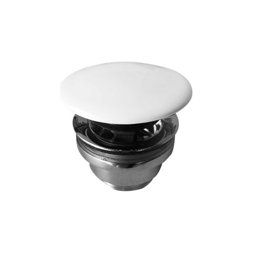 Изображение товара Донный клапан Flaminia Stop_Go с керамической крышкой для раковин без перелива, цвет белый PLCE