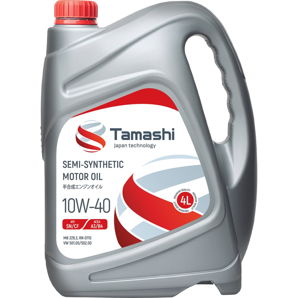 Изображение товара Моторное полусинтетическое масло Tamashi 10W-40 4 л API SN/CF