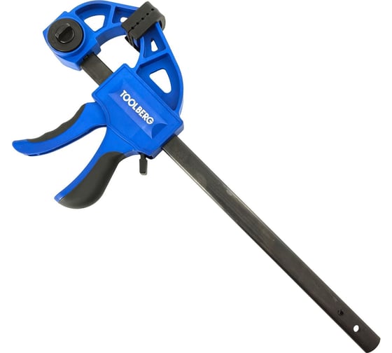 Изображение товара Быстрозажимная струбцина Toolberg тип "F" 200x70x420 мм, двухкомпонентная рукоятка 3307302 ЛА-00002446