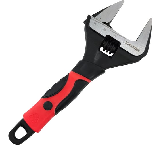 Изображение товара Разводной ключ Toolberg двухкомпонентная рукоятка, тонкие губки, 35 мм, 150 мм tools 3103031 ЛА-00002442