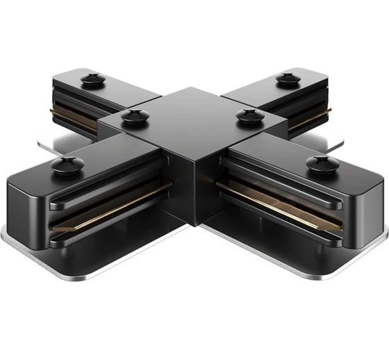 Изображение товара Соединитель geniled X для шинопровода однофазного черный 22021