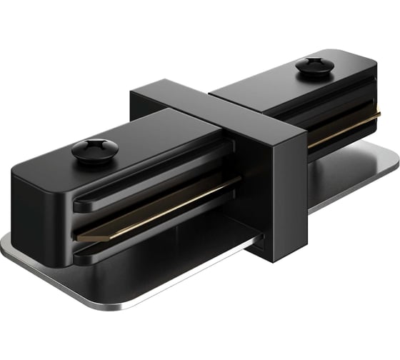 Изображение товара Соединитель geniled прямой для шинопровода однофазного черный 22015