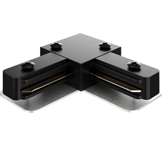 Изображение товара Соединитель geniled угловой для шинопровода однофазного черный 22017