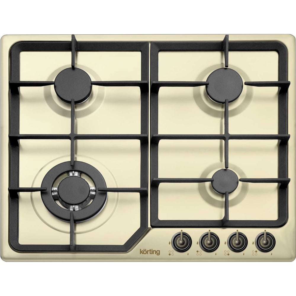 Изображение товара Газовая варочная панель Korting HG 630 CTSB 4 конфорки ретро дизайн безопасное использование