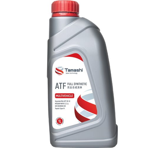Изображение товара Масло трансмиссионное Tamashi 1л ATF Multivehicle (Hyundai/KIA ATF SP-IV, Toyota T-IV, LT 71141, ZF6 Speed) ATFTMUL1