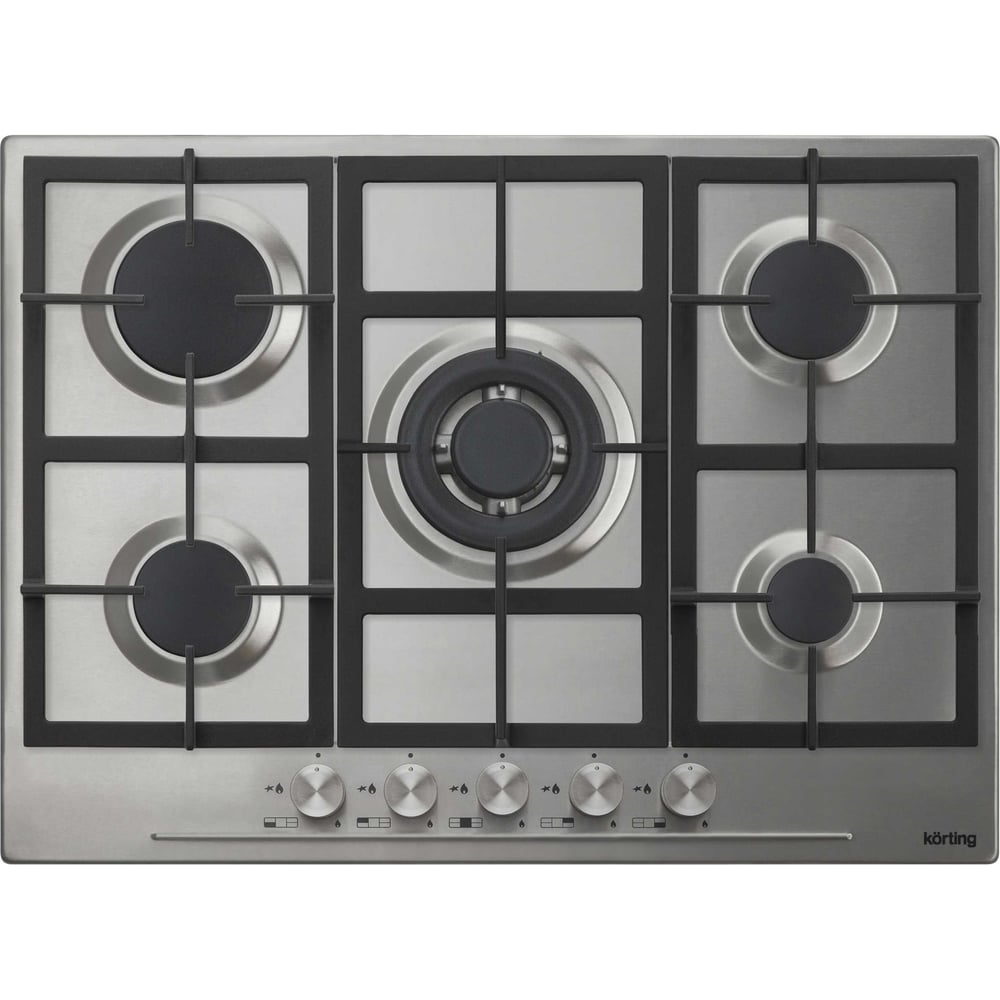 Изображение товара Газовая варочная панель Korting HG 765 CTX 5 конфорок нержавеющая сталь