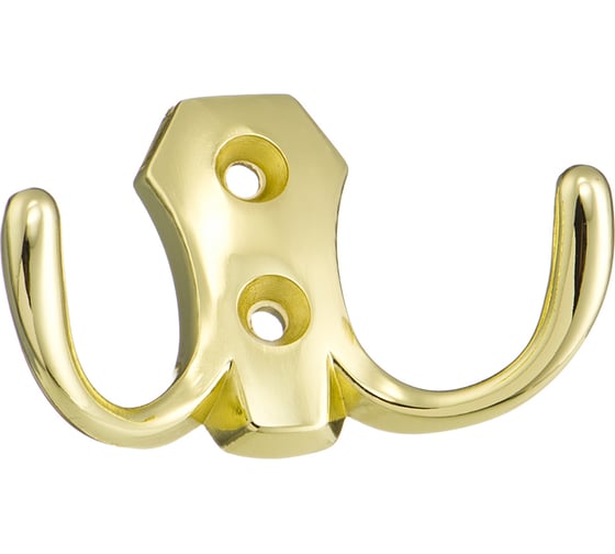 Изображение товара Двухрожковый мебельный крючок Kerron золото KR-0020-OT