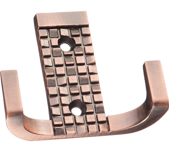 Изображение товара Двухрожковый мебельный крючок Kerron античная медь KR-0160-AC
