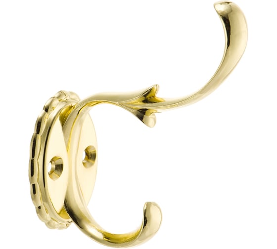 Изображение товара Двухрожковый мебельный крючок Kerron золото KR-0110-OT