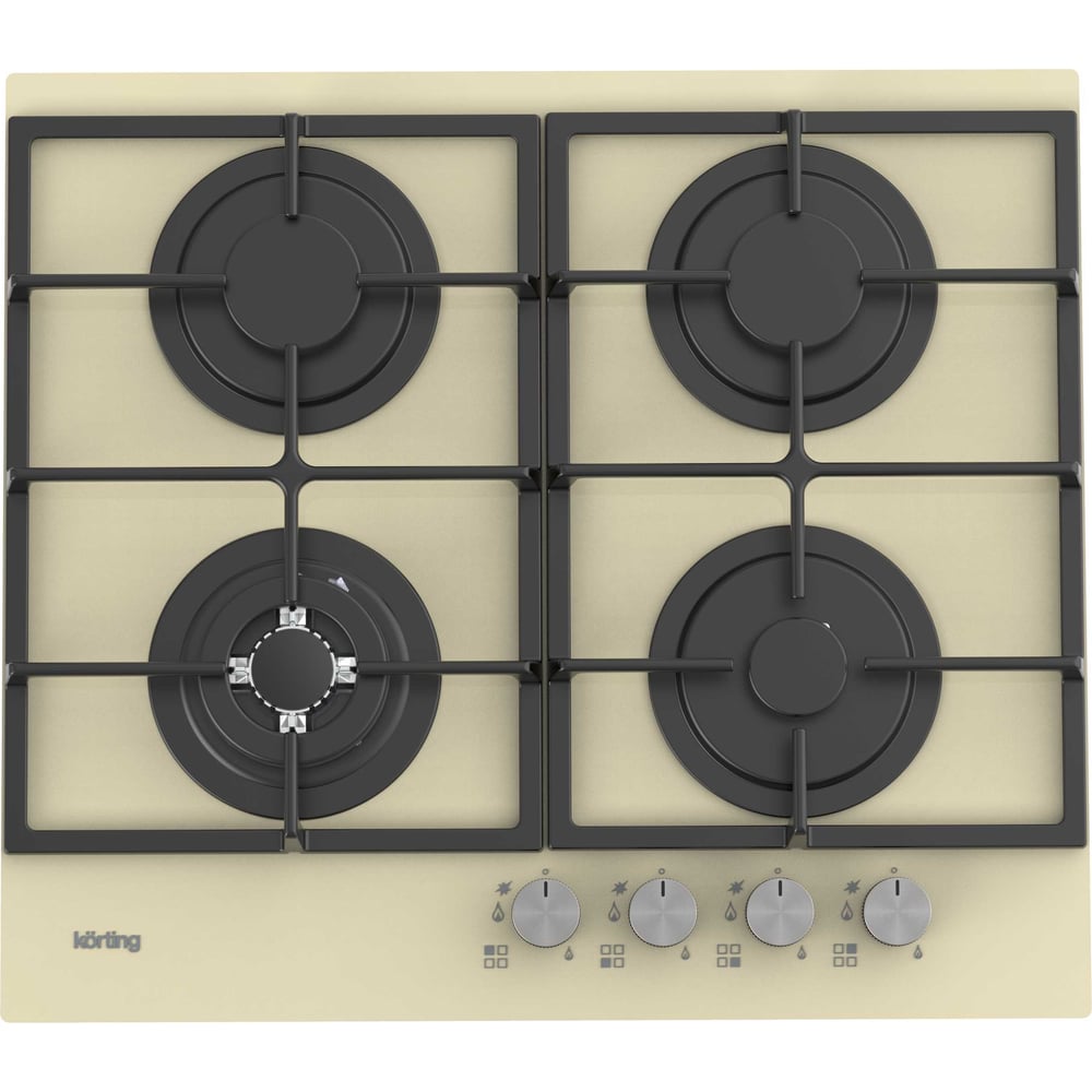 Изображение товара Газовая варочная панель Korting HGG 6722 CTB с конфоркой WOK