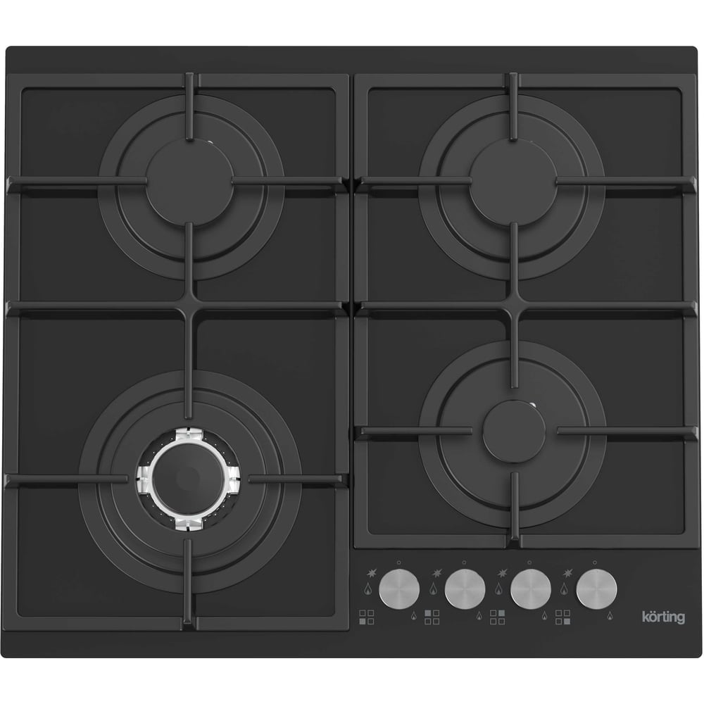 Изображение товара Газовая варочная панель Korting HGG 6734 CTN с четырьмя конфорками стеклокерамика