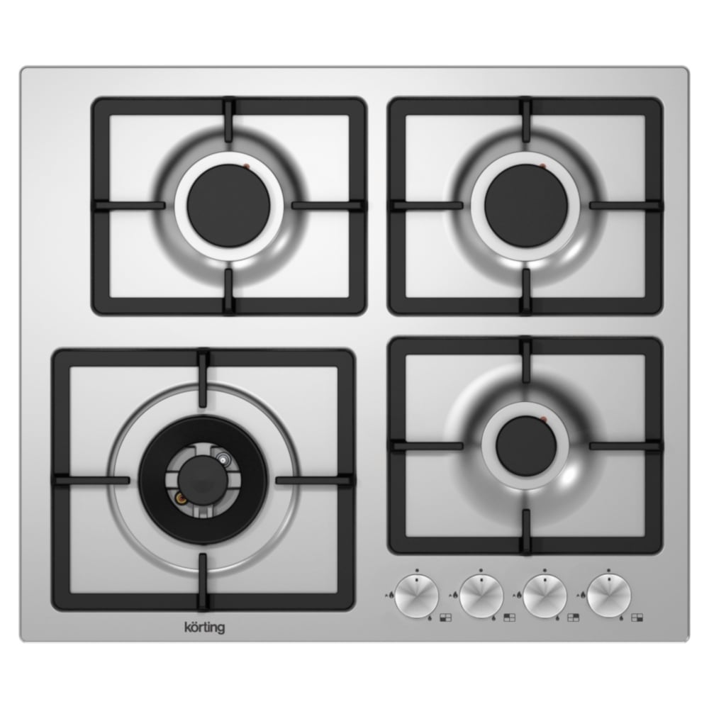 Изображение товара Газовая варочная панель Korting HG 697 CTX 4 конфорки нержавеющая сталь