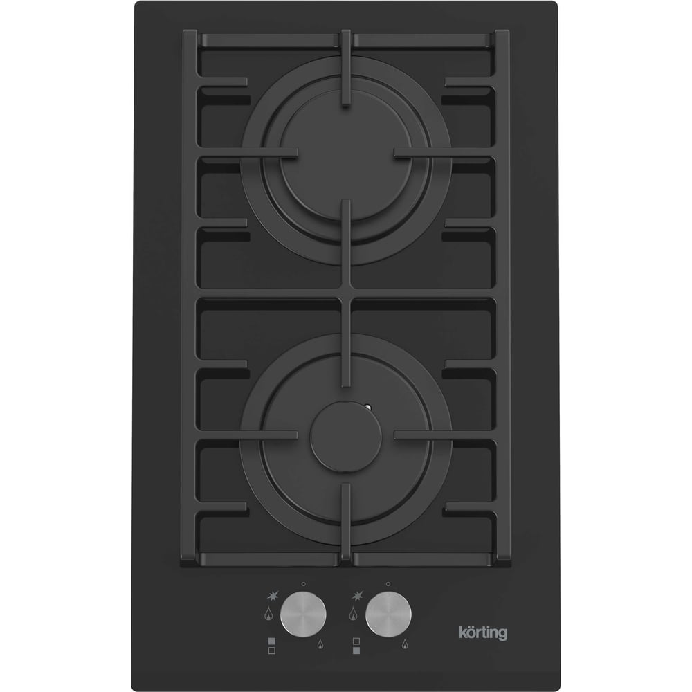 Изображение товара Газовая варочная панель Korting HGG 3825 CN с 2 конфорками стеклокерамика