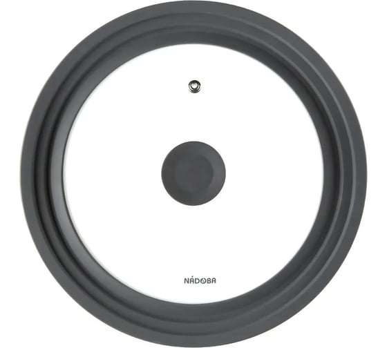 Изображение товара Универсальная крышка NADOBA EMA с силиконовым ободом, 24/26/28 см, 755011