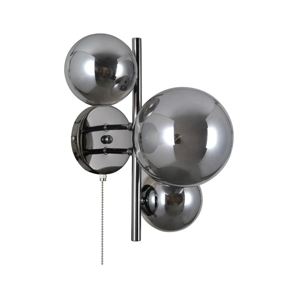 Изображение товара Настенный светильник Moderli Molly 3 лампы современный дизайн черный хром