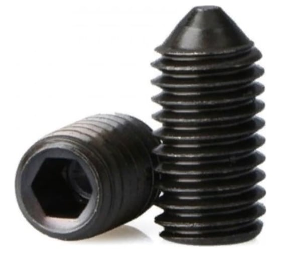 Изображение товара Винт установочный ЦКИ DIN 914 м8x14 45h, оксидированный, hex 4, 10 шт. 12456