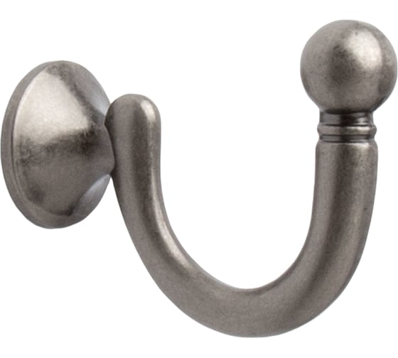 Изображение товара Крючок мебельный однорожковый Kerron черненый старинный цинк KR-0150-BAZ