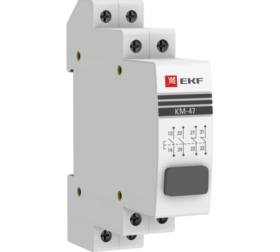 Изображение товара Кнопка EKF, модульная, КМ-47, PROxima, SQ mdb-47-grey-pro