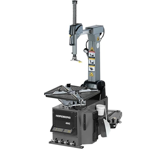 Изображение товара Станок шиномонтажный NORDBERG 380V автомат, 2х скор, стол с накладками, серый 4642(G)_16-30"